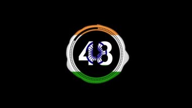 Hindistan Bayrağı için bir dakika geri sayım.