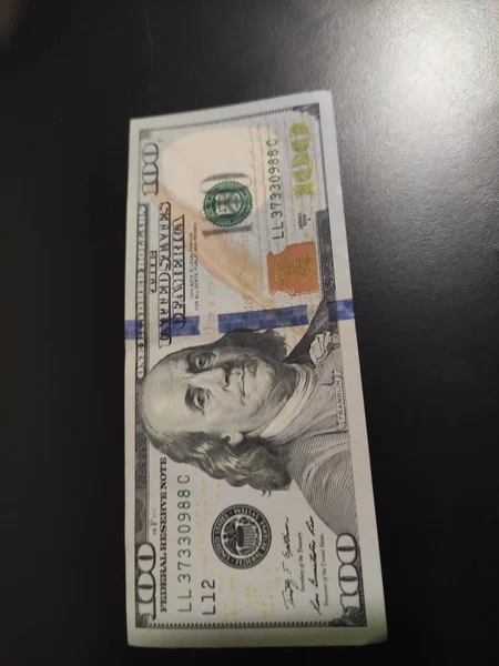 100 Dólares Escuro Usd 100 — Fotografia de Stock