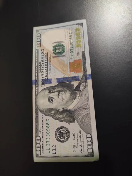 100 Dólares Escuro Usd 100 — Fotografia de Stock
