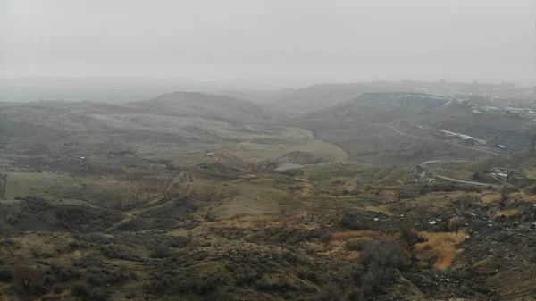 Paysages Dans Brume Forêt — Photo