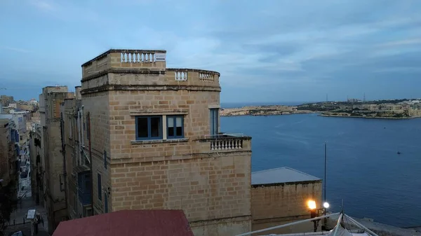 Piękna Malta Valletta Pobliżu Morza Śródziemnego — Zdjęcie stockowe