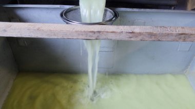 Çağdaş Fabrika, Süt İşleme ve Peynir Üretimi, Yiyecek Üretim Hattı, Endüstriyel Tarım ve Süt Ürünleri Konsepti ile Peynir Üretimi