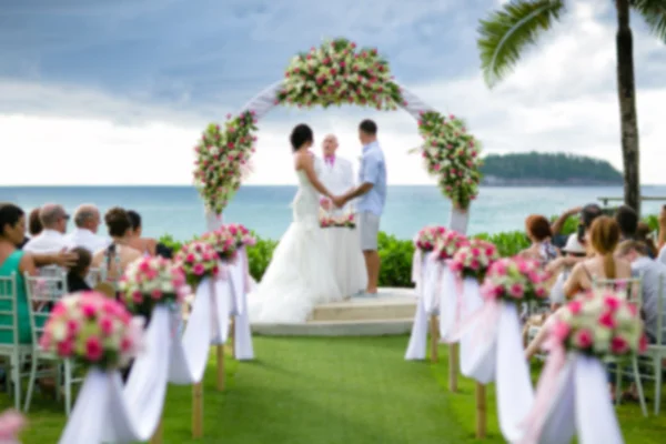 Розмите зображення: азіатських людей у весільної церемонії — стокове фото