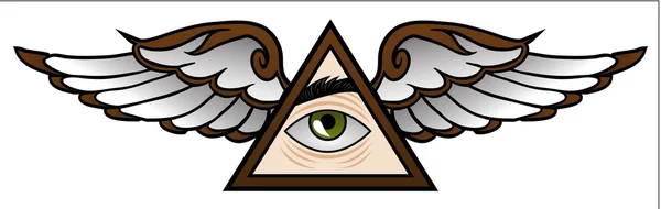 Illuminati Cartoon stijl — Stockvector