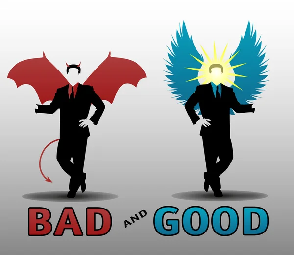 Κακός και καλός — Διανυσματικό Αρχείο