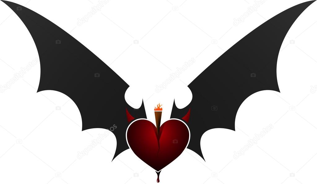 Driven into the heart of which beats the torch with the flame of hatred