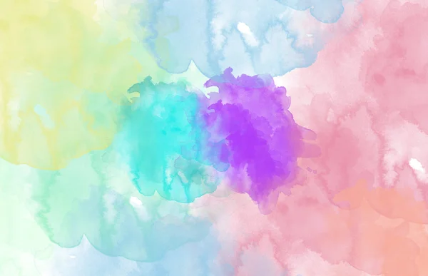 Multi-coloured spot, watercolour abstract background — Stock Photo, Image