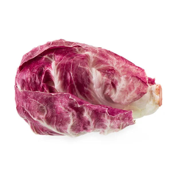 Radicchio Red Salad Isolated White Background — Stock Photo, Image