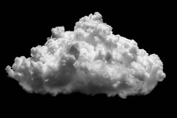 Окремі Білі Хмари Чорному Тлі Мають Справжні Хмари Біла Хмара — стокове фото