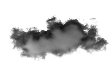 Siyah arkaplandaki beyaz bulutlar gerçek bulutlara sahiptir. Beyaz bulut, siyah arka planda izole olmuş gerçekçi bir bulut. Beyaz tüylü kümülüs bulutu siyah arkaplanda izole edilmiş.