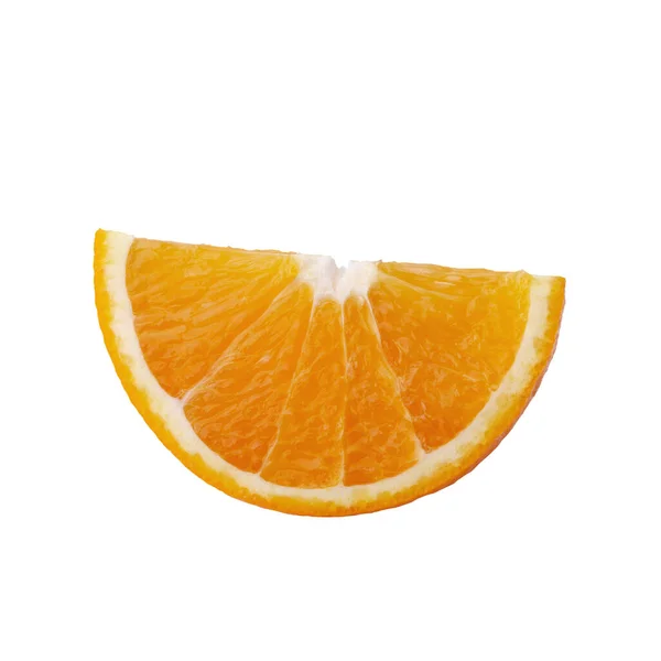 Fruta Laranja Fresca Isolada Sobre Fundo Branco — Fotografia de Stock