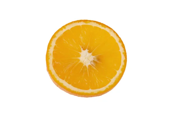 Świeże Owoce Pomarańczy Wyizolowane Białym Tle — Zdjęcie stockowe