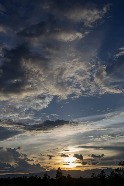 Colorful Dramatic Sky Cloud Sunset — Stock Photo, Image