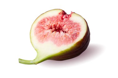 Taze incir meyvesi beyaz arkaplanda izole.