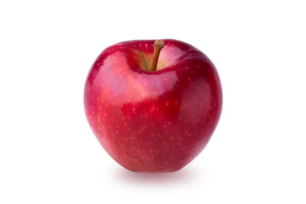 Manzana Roja Fresca Aislada Sobre Fondo Blanco — Foto de Stock