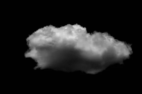 Συλλογές Από Ξεχωριστά Λευκά Σύννεφα Μαύρο Φόντο Έχουν Πραγματικά Σύννεφα — Φωτογραφία Αρχείου