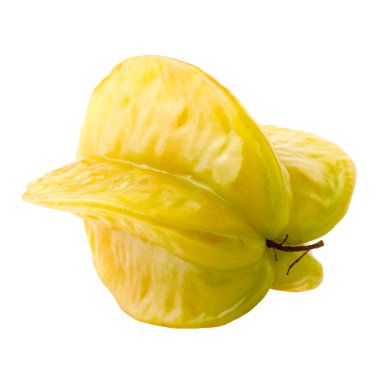 Star beyaz bir arka plan üzerinde izole meyve