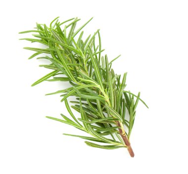 Beyaz arkaplanda izole edilmiş taze biberiye.