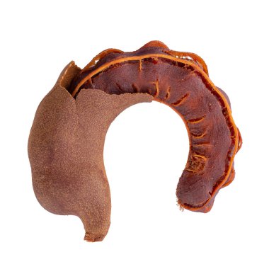 Tatlı demirhindi beyaz bir arka plan üzerinde izole