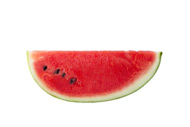 Tabakta olgun karpuz dilimleri. Üçgen karpuz dilimleri. Sağlıklı gıda konsepti