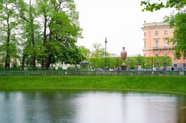 1.07.2021 Russia St. Petersburg rivers and canals in summer.