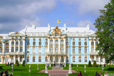 1.07.2021 Rusya St. Petersburg. Catherine Sarayı, Tsarskoe Selo, Puşkin.