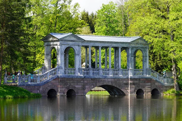 2021 Rusya Petersburg Catherine Park Mermer Köprüsü Tsarskoe Selo Puşkin — Stok fotoğraf