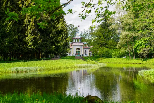 2021 Rússia São Petersburgo Vista Pavilhão Chinês Squeaky Tsarskoe Selo — Fotografia de Stock