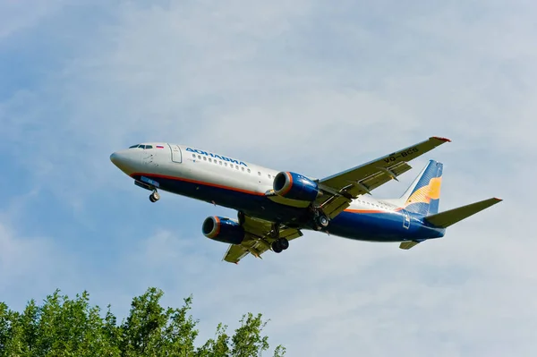 Boeing 737 Landar — Stockfoto