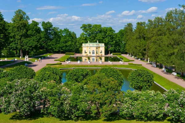 Puschkin Petersburg Pavillon Oberes Bad Katharinenpark — Stockfoto