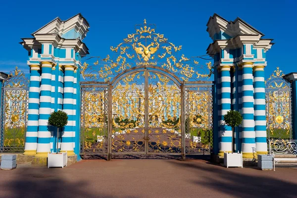 Porte Dorée Façade Palais Catherine Pouchkine — Photo