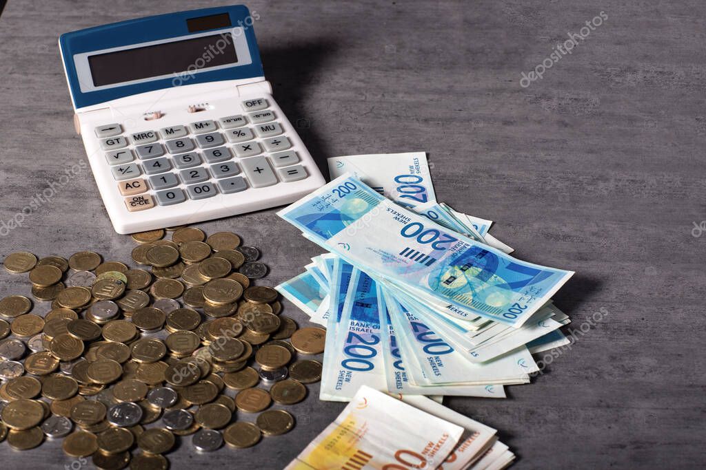 Calculadora, Shekel israelí Billetes y monedas, billetes en
