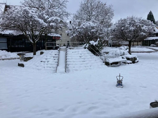 Hace Mucho Frío Afuera Invierno — Foto de Stock