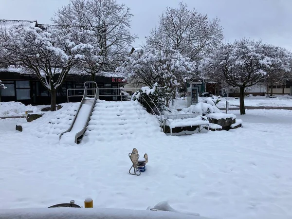 Hace Mucho Frío Afuera Invierno — Foto de Stock