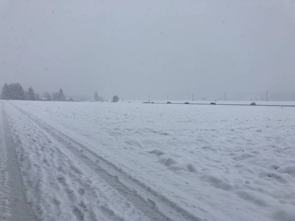 Inverno Germania Anno Scorso Casa — Foto Stock