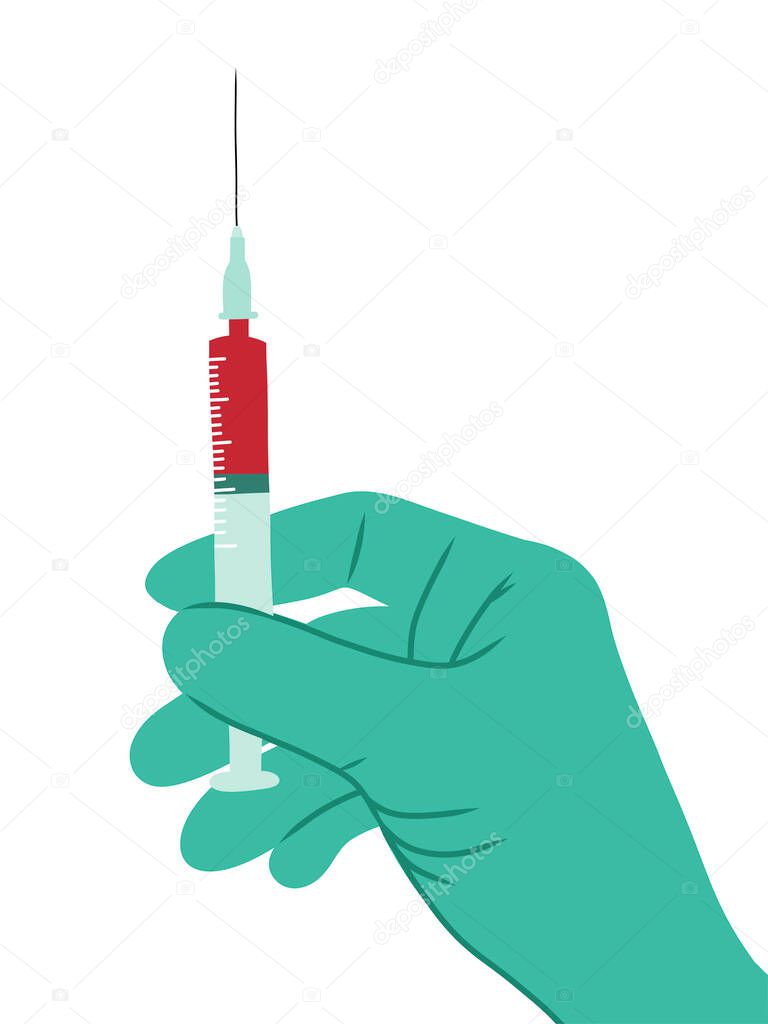 Vaccination vaccine injection healthcare medical health medicine concept. Flu shot vaccination. Medicine healthcare concept