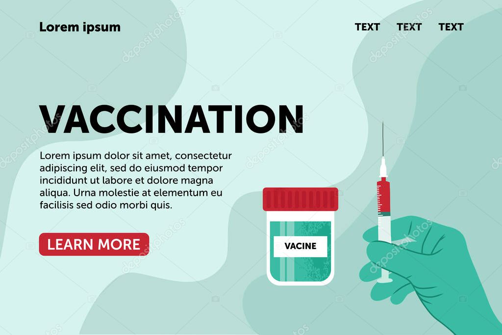 vaccine vector background. vaccination concept Banners Templates. Can use for Backgrounds, Infographics. 