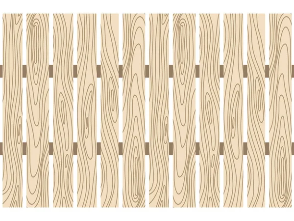 木製フェンスシームレスパターン 白い背景に平らなスタイルで木製の板シルエットを構築 — ストック写真