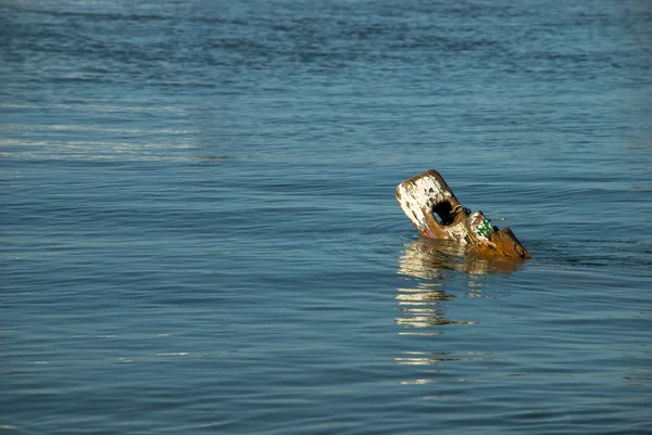 Sunken boat — Stock Photo, Image