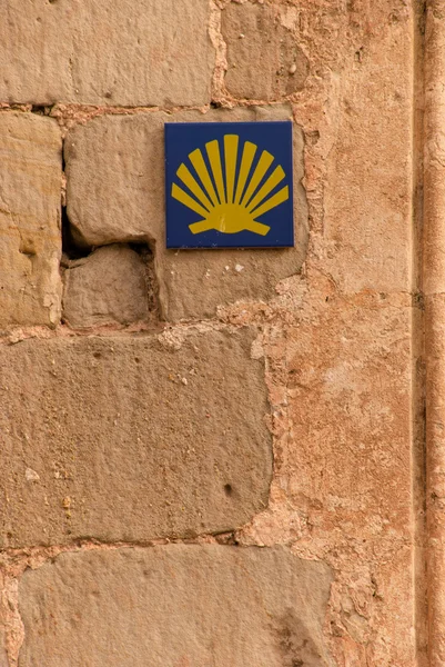 Señalización Camino de Santiago — Foto de Stock