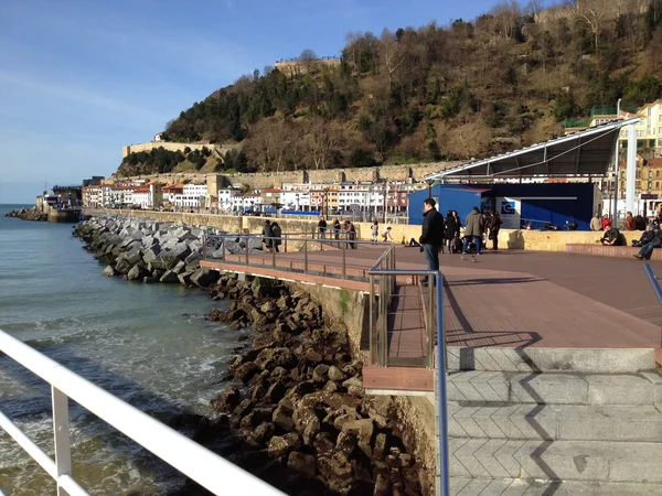 San Sebastian haven, Baskenland in Spanje — Stockfoto