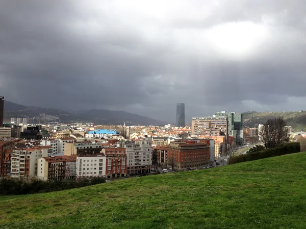 Panoramatický výhled na Bilbao, Španělsko. — Stock fotografie
