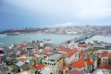 Istanbul ve boğaz Galata Tower, Türkiye