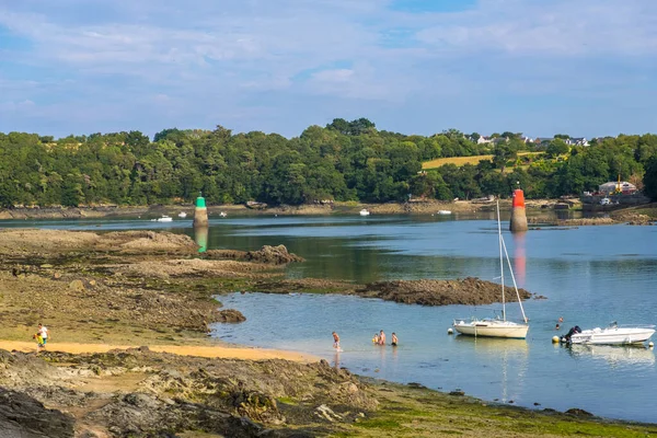 Treguier Francia Agosto 2019 Puerto Lezardrieux Río Trieux Departamento Cotes —  Fotos de Stock