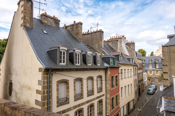 Morlaix France August 2019 Street Historical Center Morlaix Its Colorful — Stock Photo, Image