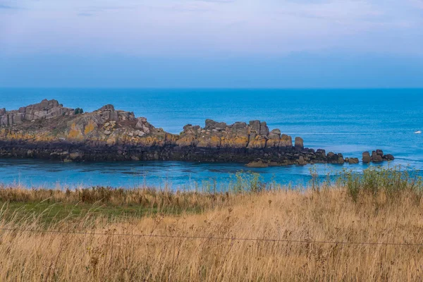 Vista Ile Des Landes Partir Pointe Grouin Perto Cancale Ille — Fotografia de Stock