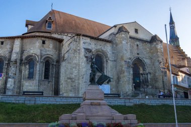 Sainte Croix church in Saint-Pourcain-sur-Sioule town, France