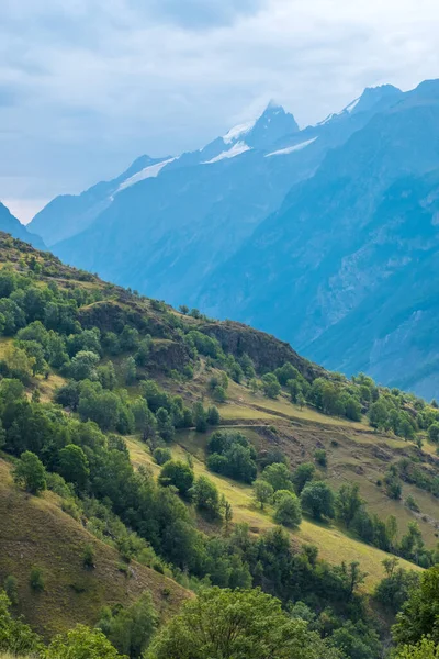 Auris Isere France August 2019 Scenic View Alpine Landscape Clouds — Stock Photo, Image