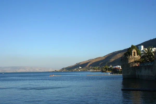 Lago Kineret, Mar da Galileia, Tiberíades, Israel — Fotografia de Stock