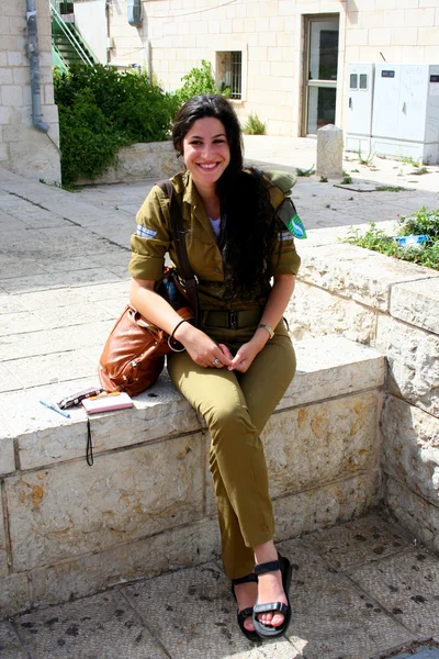 Female Israeli soldiers — Stock Photo, Image